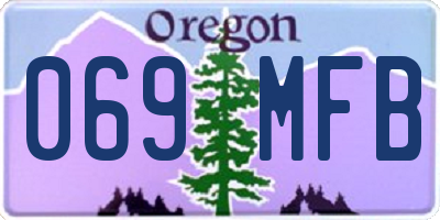 OR license plate 069MFB