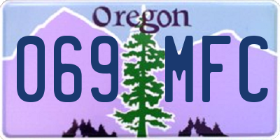 OR license plate 069MFC