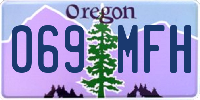 OR license plate 069MFH
