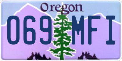 OR license plate 069MFI