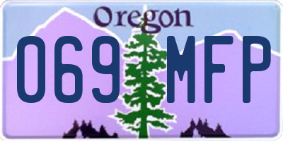 OR license plate 069MFP