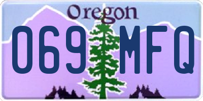 OR license plate 069MFQ