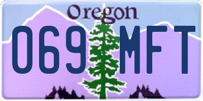 OR license plate 069MFT