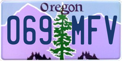 OR license plate 069MFV