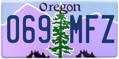 OR license plate 069MFZ