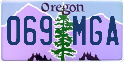 OR license plate 069MGA
