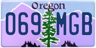 OR license plate 069MGB
