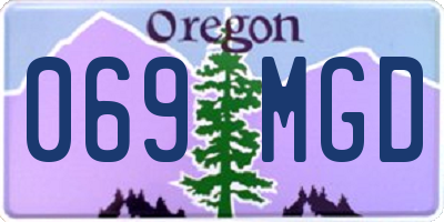 OR license plate 069MGD