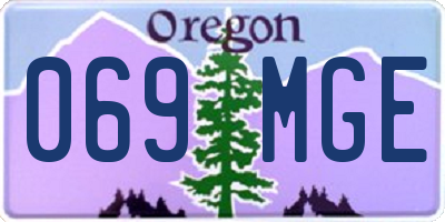 OR license plate 069MGE