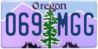 OR license plate 069MGG