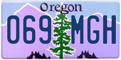 OR license plate 069MGH