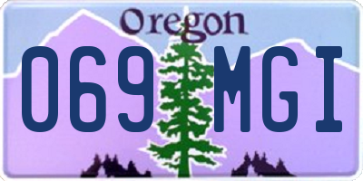 OR license plate 069MGI