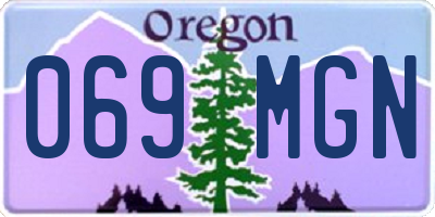 OR license plate 069MGN