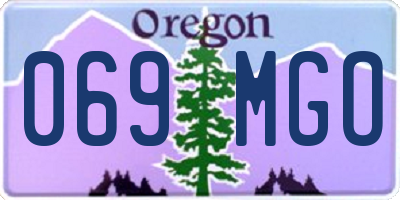 OR license plate 069MGO