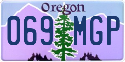 OR license plate 069MGP