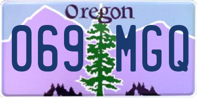 OR license plate 069MGQ
