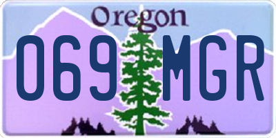 OR license plate 069MGR