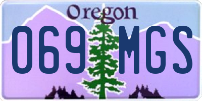 OR license plate 069MGS