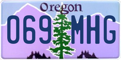 OR license plate 069MHG