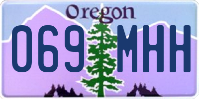 OR license plate 069MHH