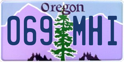 OR license plate 069MHI