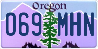 OR license plate 069MHN