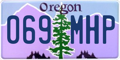OR license plate 069MHP