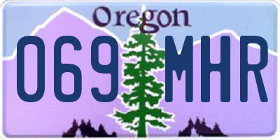 OR license plate 069MHR