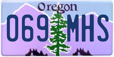 OR license plate 069MHS