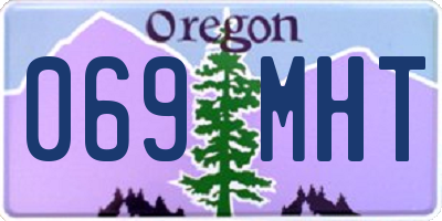 OR license plate 069MHT
