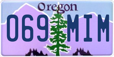OR license plate 069MIM