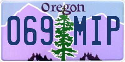 OR license plate 069MIP