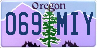 OR license plate 069MIY