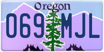 OR license plate 069MJL