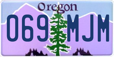 OR license plate 069MJM