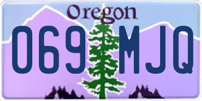 OR license plate 069MJQ