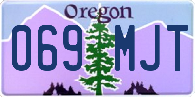 OR license plate 069MJT