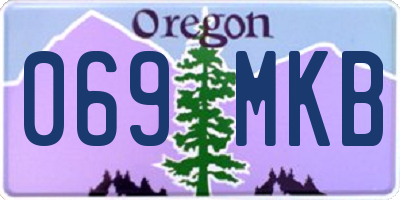 OR license plate 069MKB