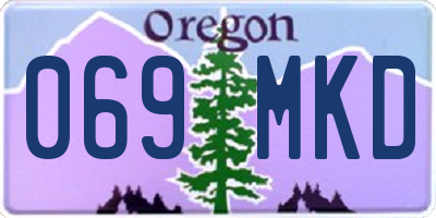 OR license plate 069MKD
