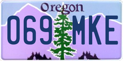 OR license plate 069MKE