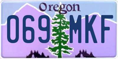 OR license plate 069MKF