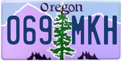 OR license plate 069MKH