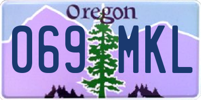 OR license plate 069MKL