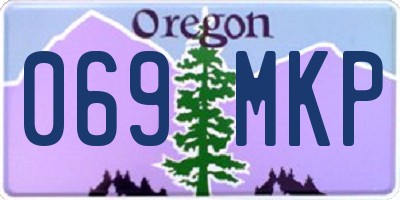 OR license plate 069MKP
