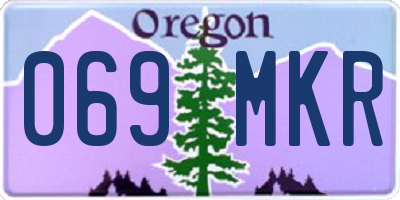 OR license plate 069MKR