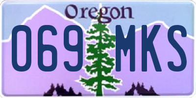 OR license plate 069MKS