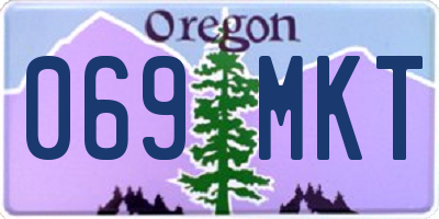 OR license plate 069MKT