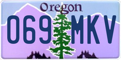 OR license plate 069MKV