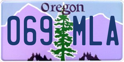 OR license plate 069MLA