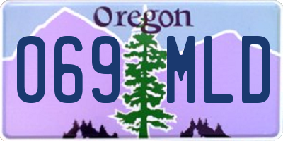 OR license plate 069MLD